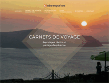 Tablet Screenshot of globe-reporters.com